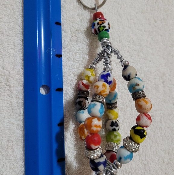 Colorful Beaded Keychain - Picture 1 of 5